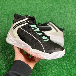 Puma Rebound Future Evo Mid Mens Casual Shoes White Black 374899-04 NEW Multi Sz